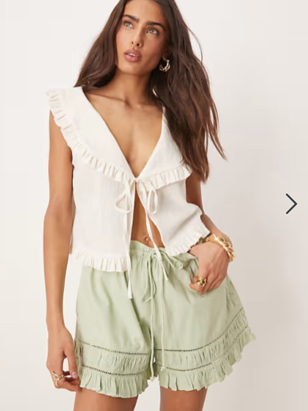 NWT Free People Cambridge Pull-On Shorts Ruffle Bloomers High Rise Boho